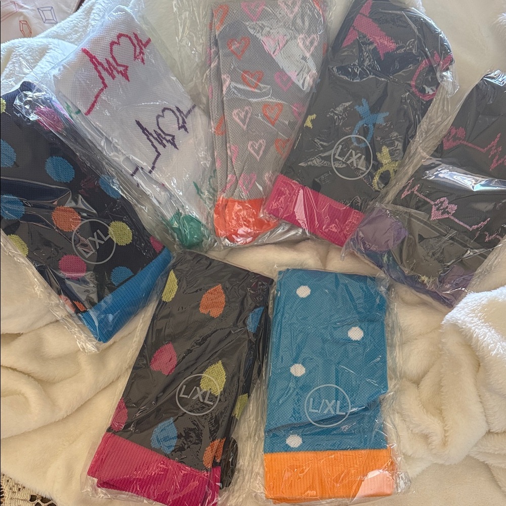 Colorful Patterned Performance Compression Socks